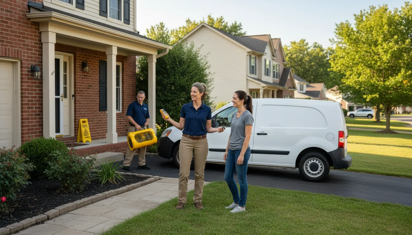 Residential water damage restoration in Cary, NC